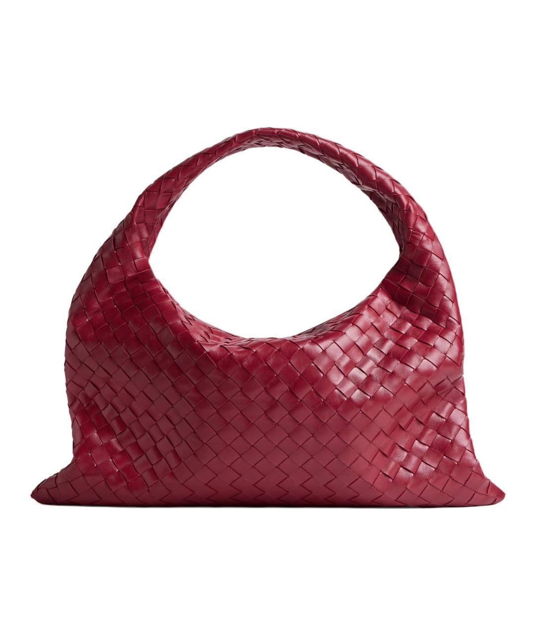 BOTTEGA VENETA Красная кожаная сумка через плечо, фото 3