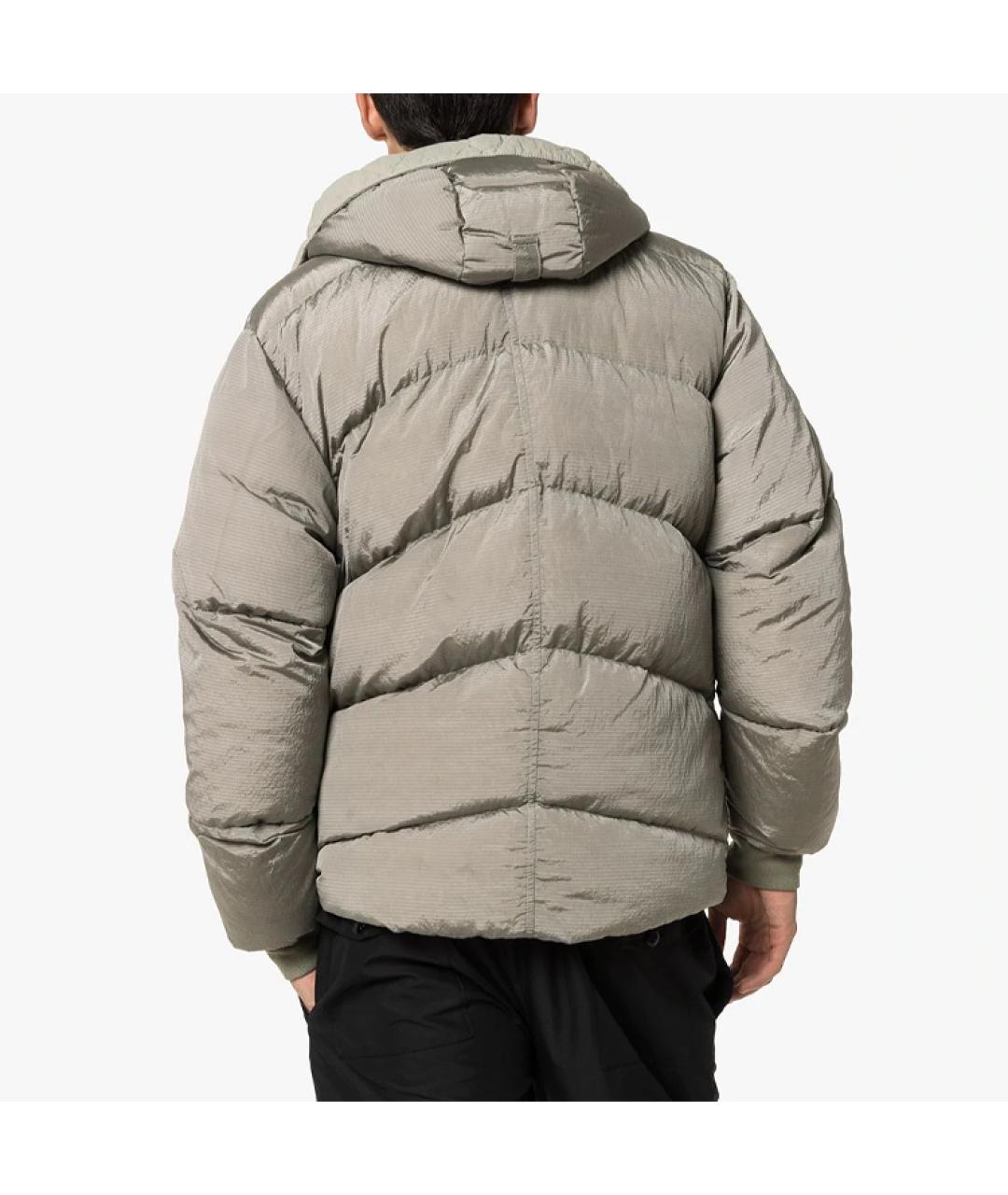 STONE ISLAND Бежевый пуховик, фото 4