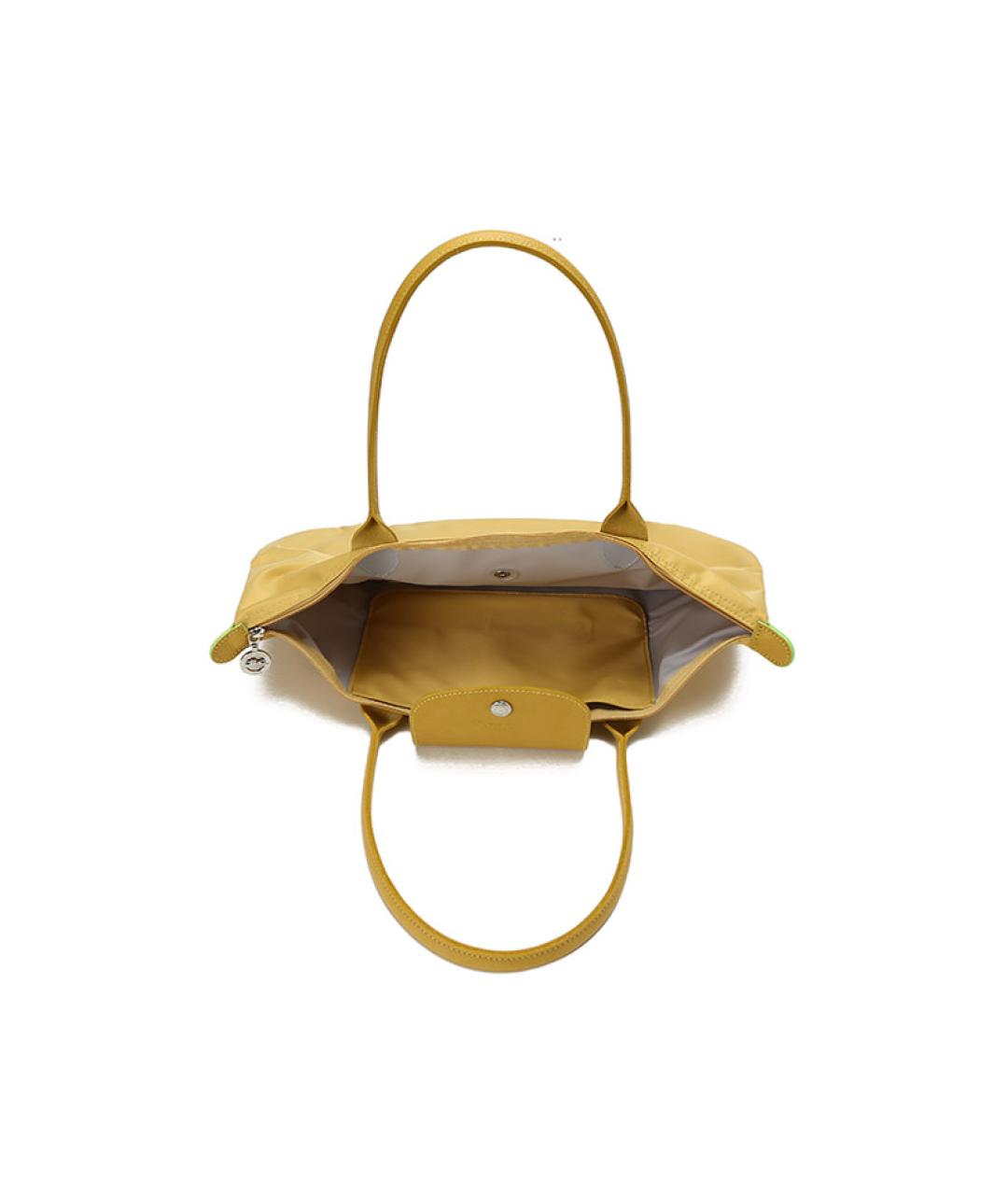 LONGCHAMP Желтая сумка тоут, фото 6