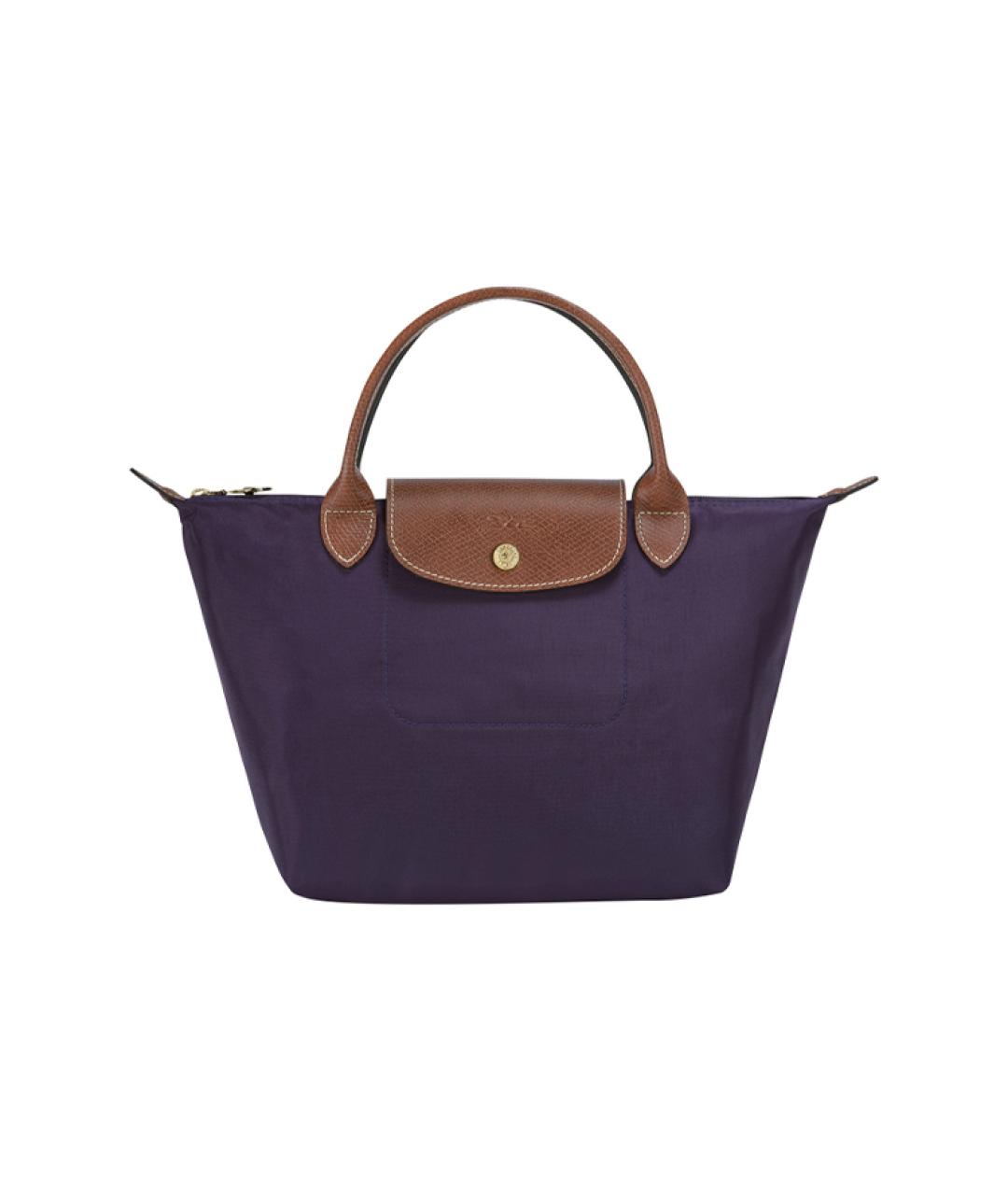 LONGCHAMP Темно-синяя тканевая сумка через плечо, фото 1