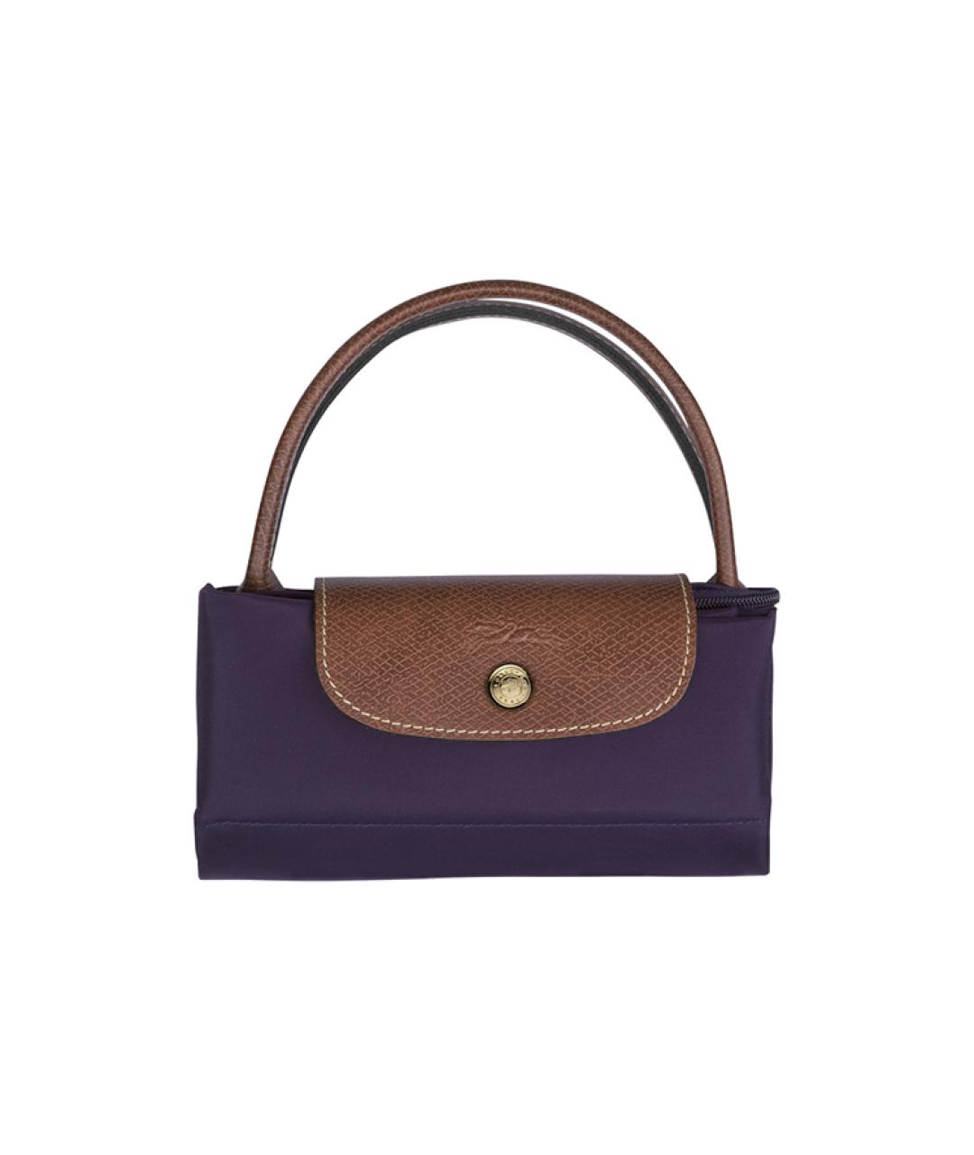 LONGCHAMP Темно-синяя тканевая сумка через плечо, фото 4