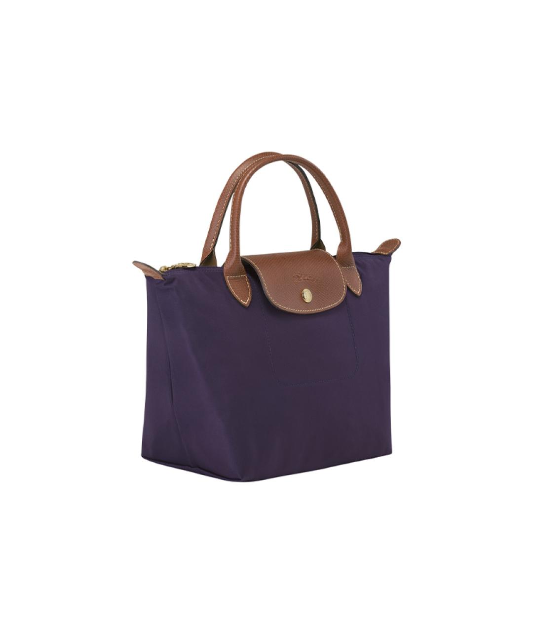 LONGCHAMP Темно-синяя тканевая сумка через плечо, фото 2