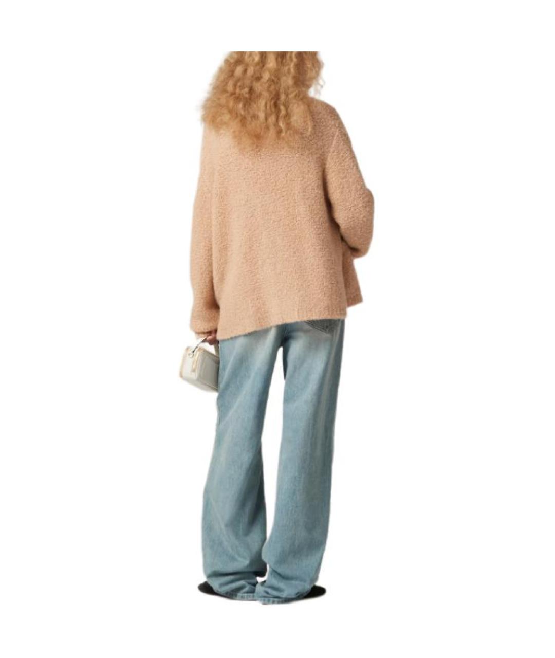 MIU MIU Бежевый кардиган, фото 3