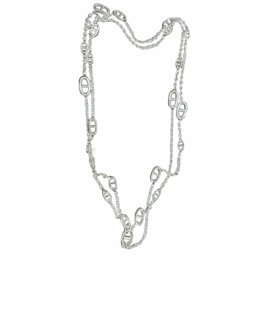 HERMES Серебряное серебряное колье, фото 1