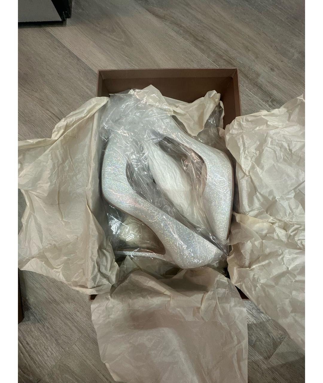 GIANVITO ROSSI Белые кожаные туфли, фото 7