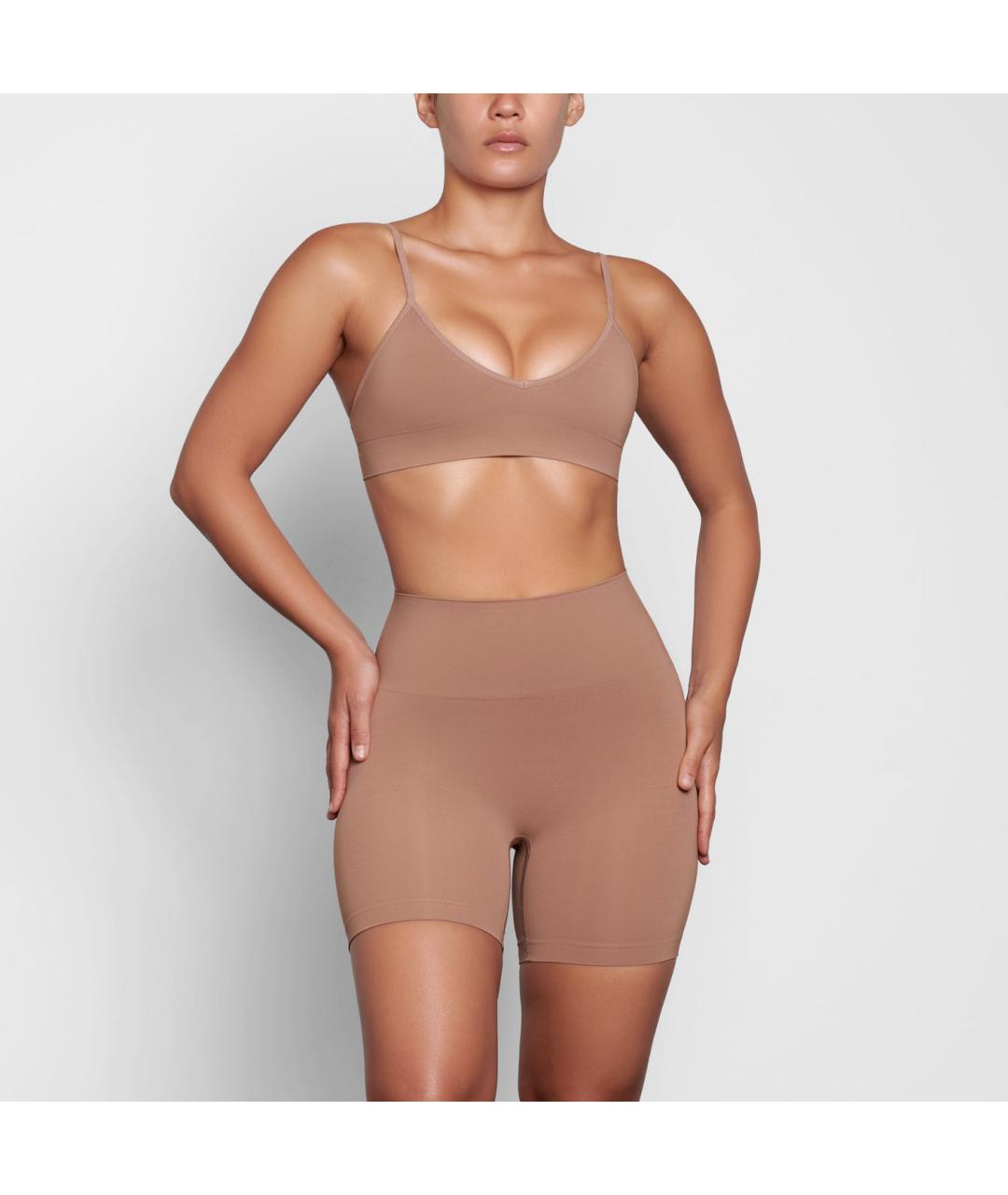 SKIMS Коричневые леггинсы и велосипедки, фото 2