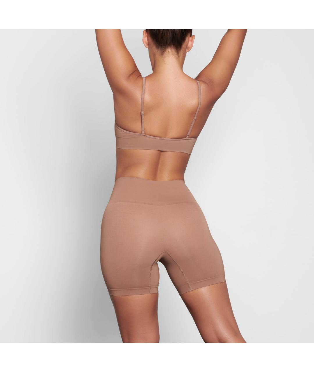 SKIMS Коричневые леггинсы и велосипедки, фото 3