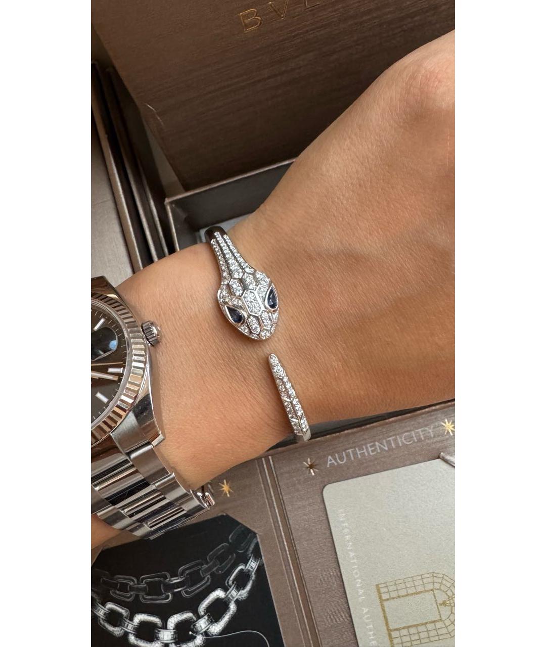 BVLGARI Белый браслет из белого золота, фото 4