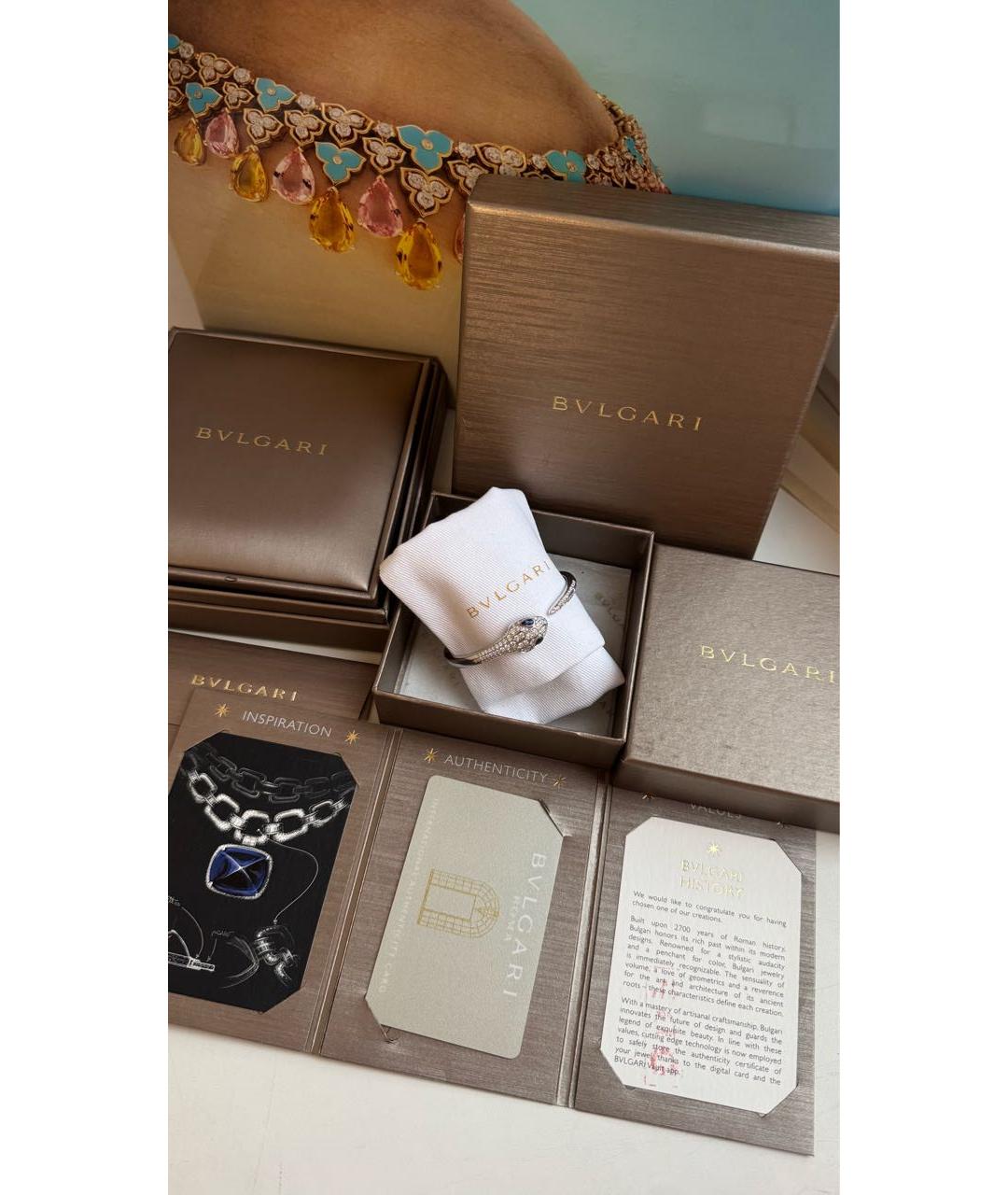 BVLGARI Белый браслет из белого золота, фото 6