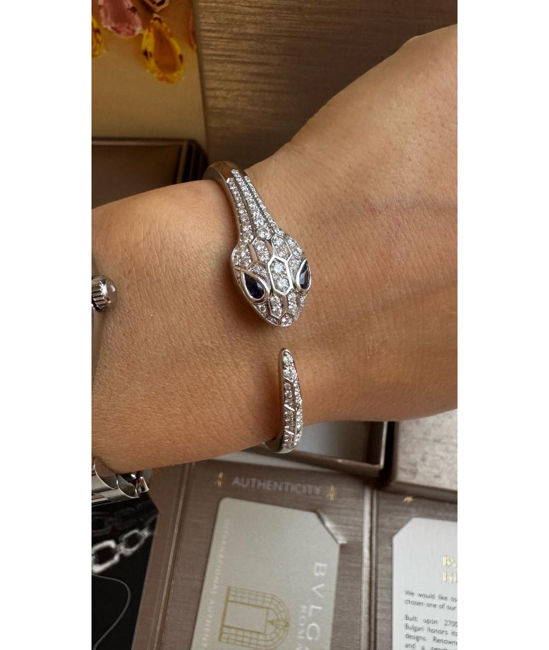 BVLGARI Белый браслет из белого золота, фото 9