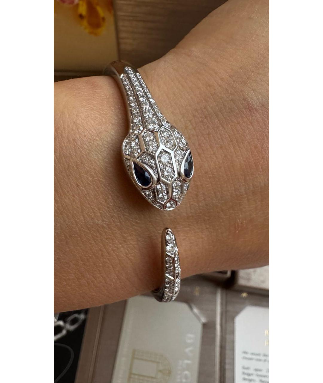 BVLGARI Белый браслет из белого золота, фото 2