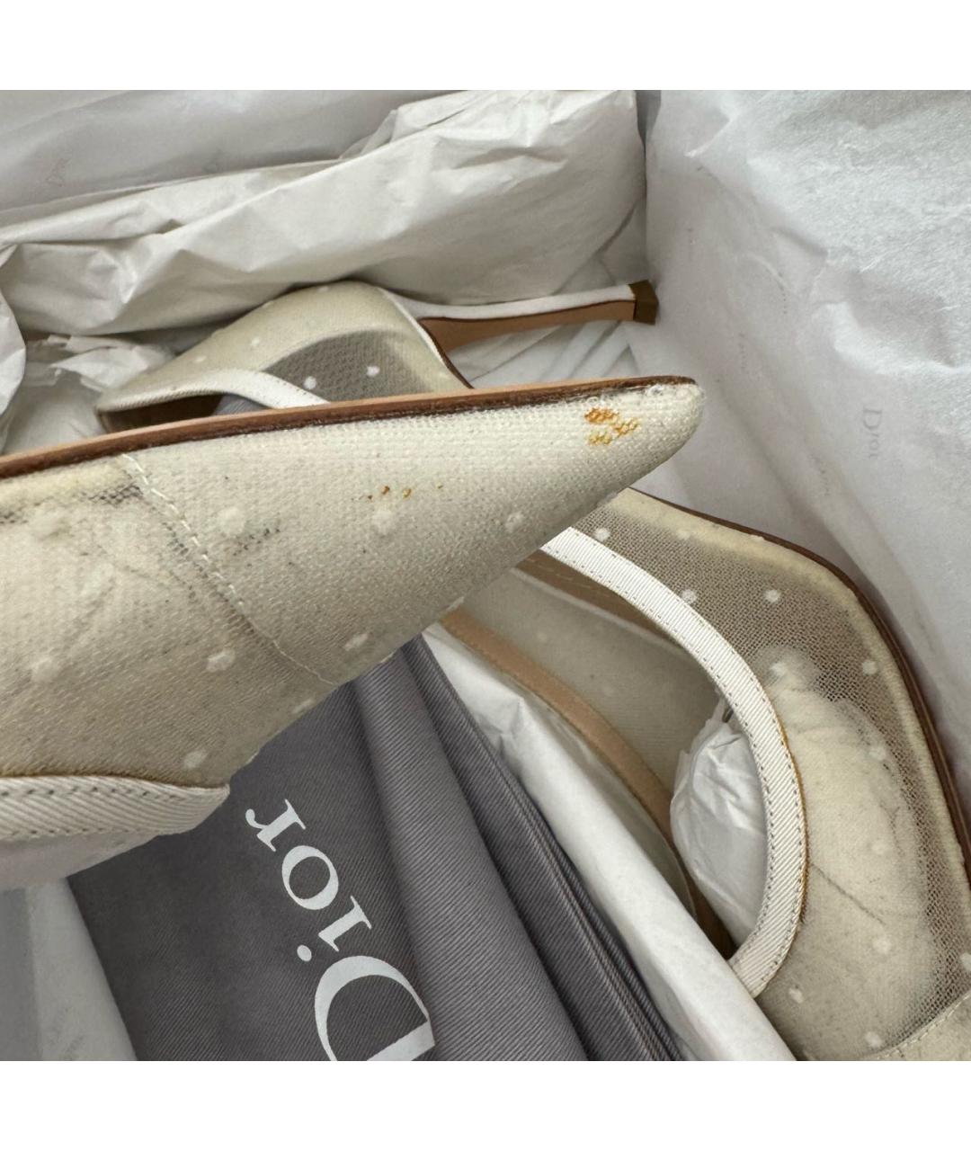 CHRISTIAN DIOR Белые туфли, фото 8