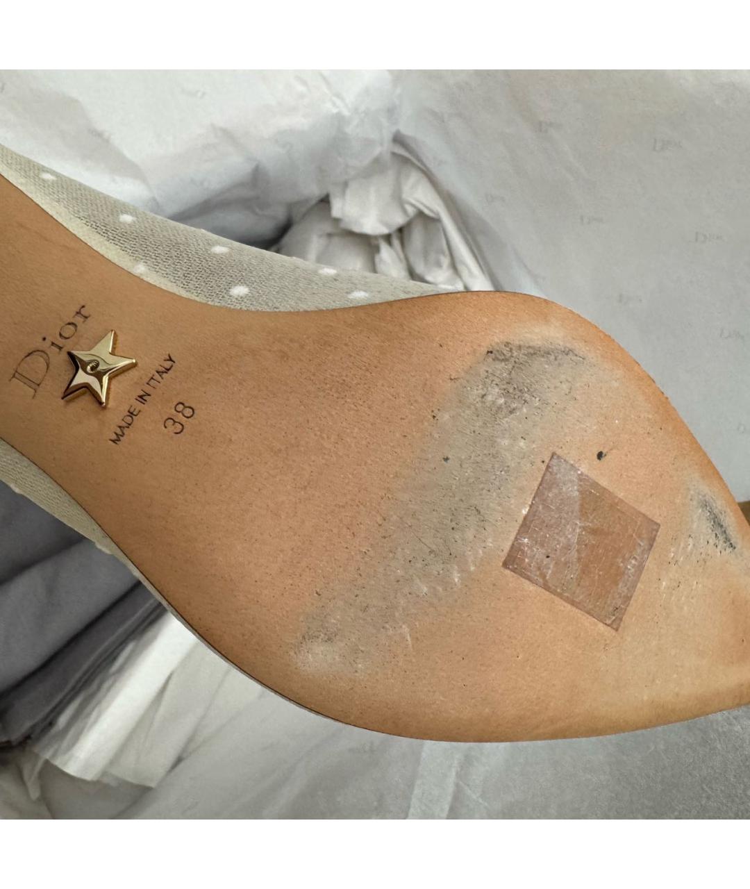 CHRISTIAN DIOR Белые туфли, фото 6
