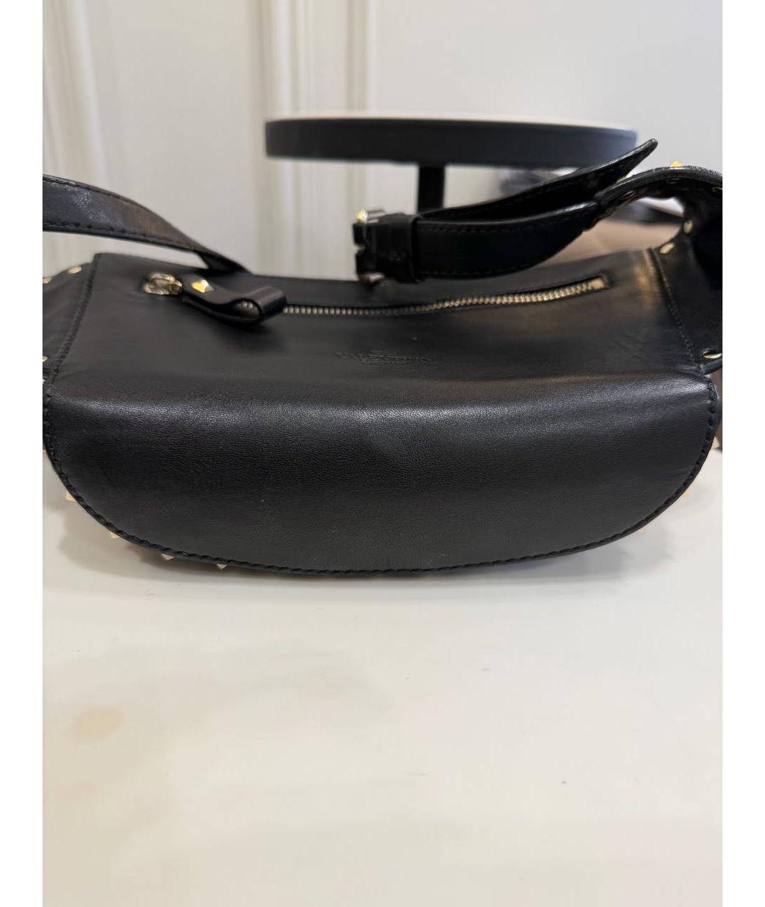 VALENTINO Черная кожаная поясная сумка, фото 7