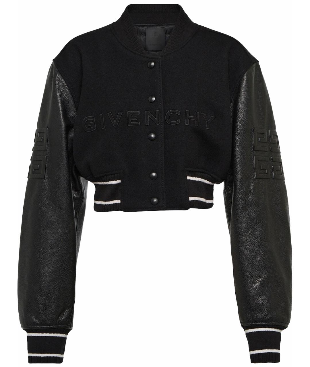 GIVENCHY Черная кожаная куртка, фото 1