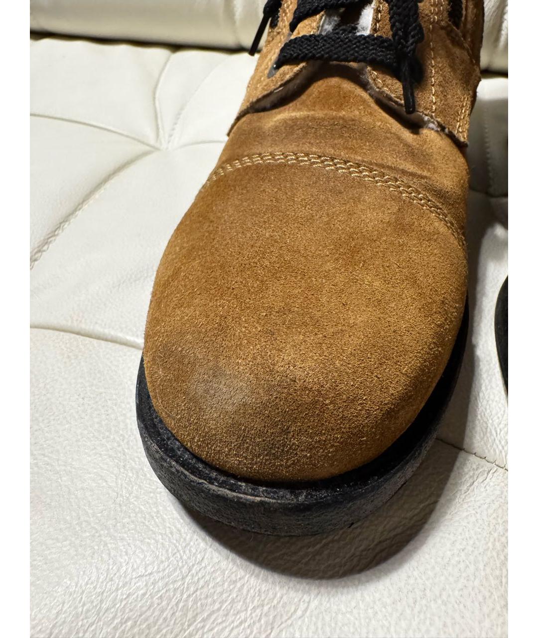 CHANEL Бежевые замшевые сапоги, фото 5