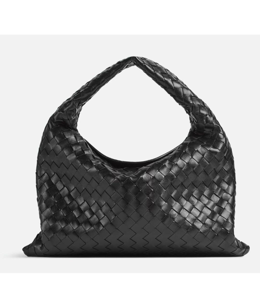 BOTTEGA VENETA Черная кожаная сумка тоут, фото 8