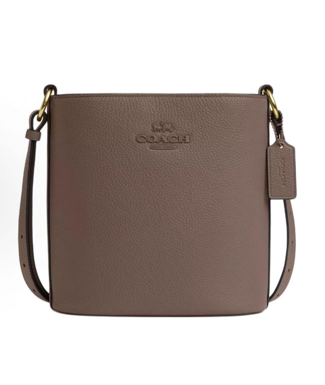 COACH Коричневая кожаная сумка тоут, фото 1