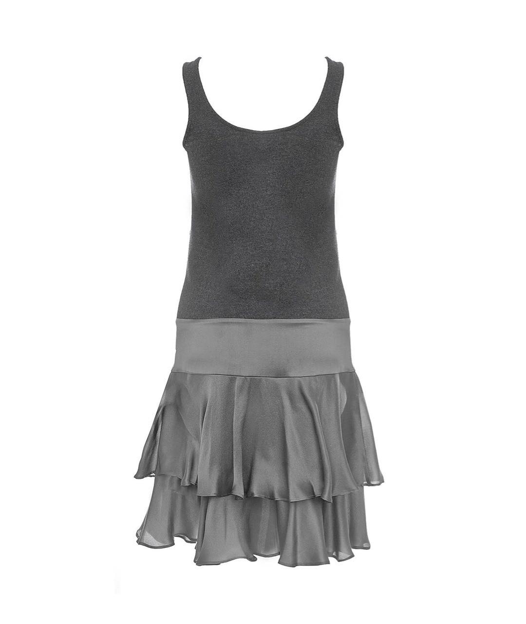 DIANE VON FURSTENBERG Серое шерстяное повседневное платье, фото 2