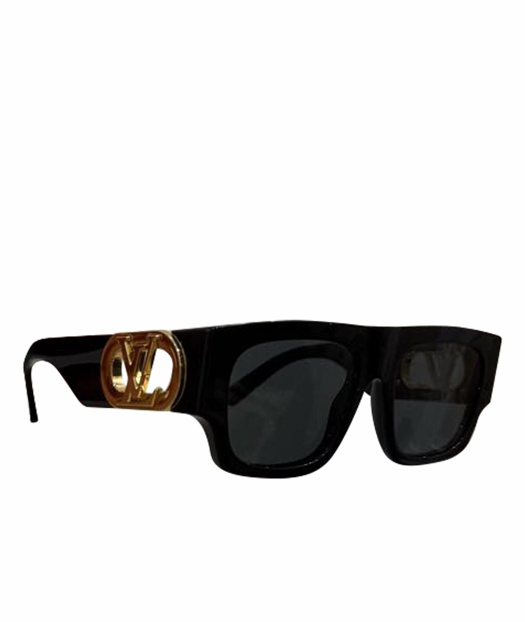 LOUIS VUITTON Черные пластиковые солнцезащитные очки, фото 1