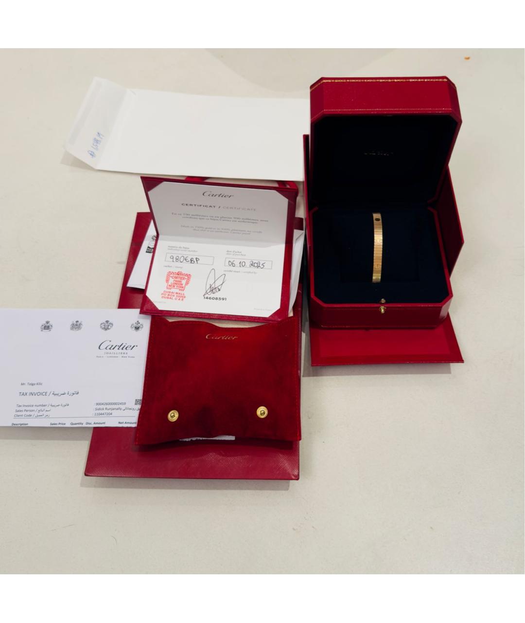 CARTIER Золотой браслет из розового золота, фото 5