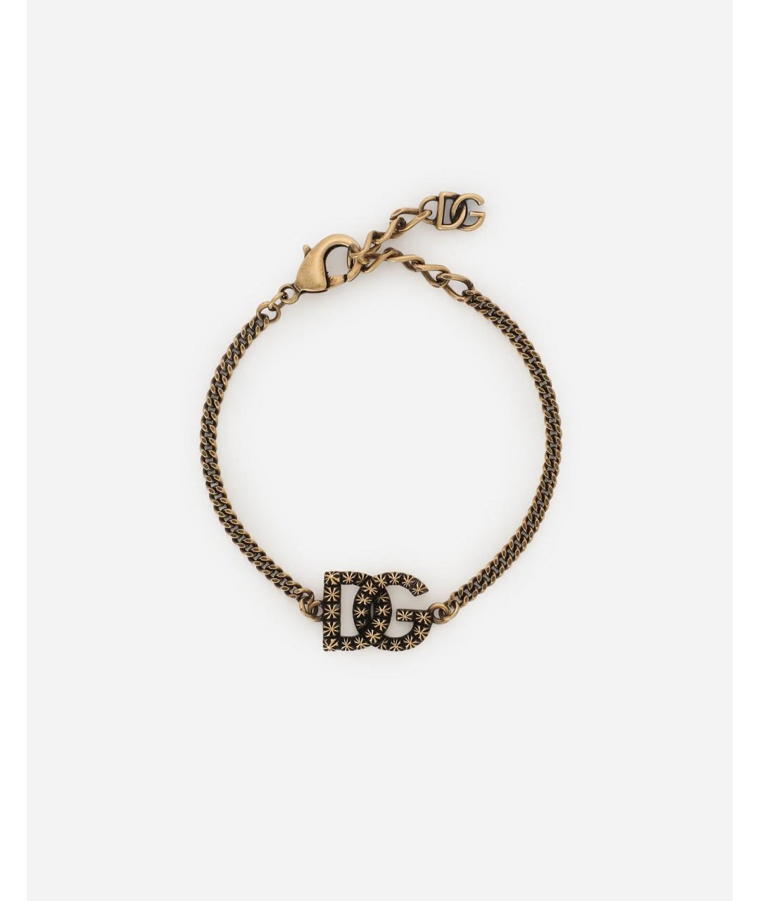 DOLCE&GABBANA Золотой латунный браслет, фото 4