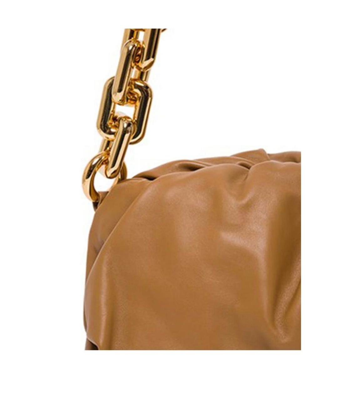 BOTTEGA VENETA Коричневая кожаная сумка с короткими ручками, фото 4