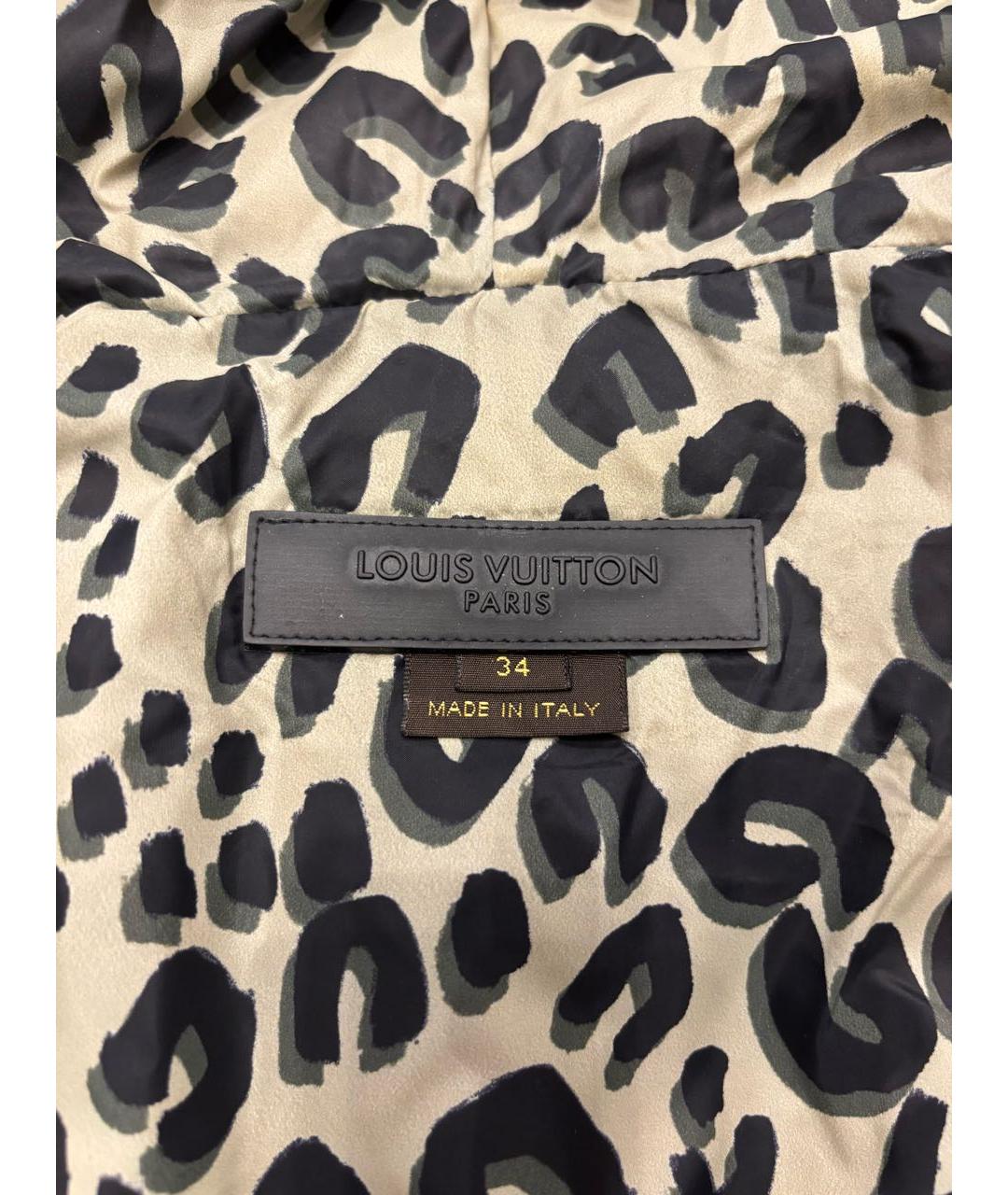 LOUIS VUITTON Черный полиамидовый пуховик, фото 3