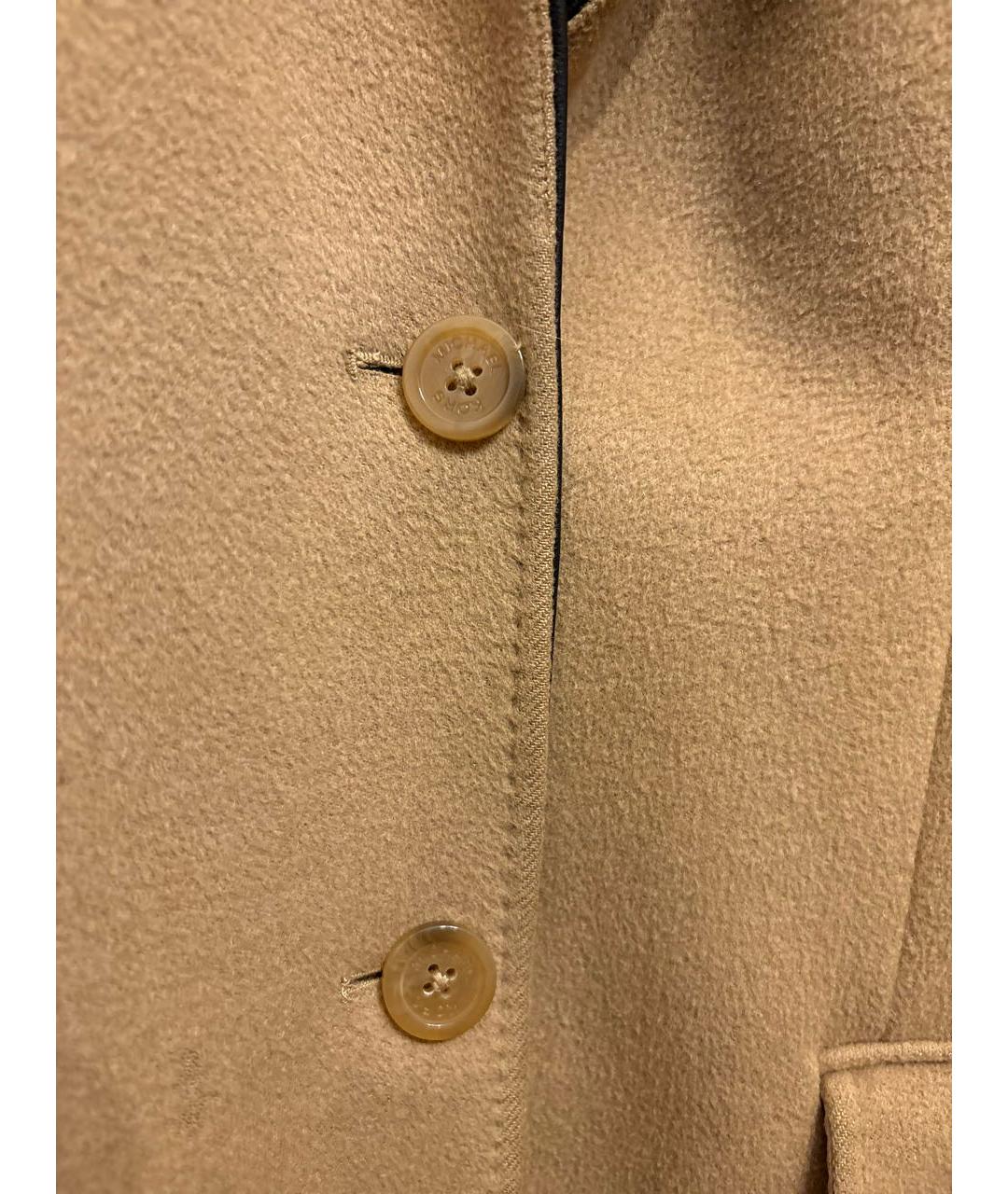 MICHAEL MICHAEL KORS Бежевое шерстяное пальто, фото 4