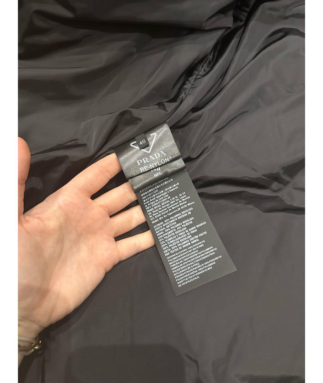 PRADA Черный пуховик, фото 7