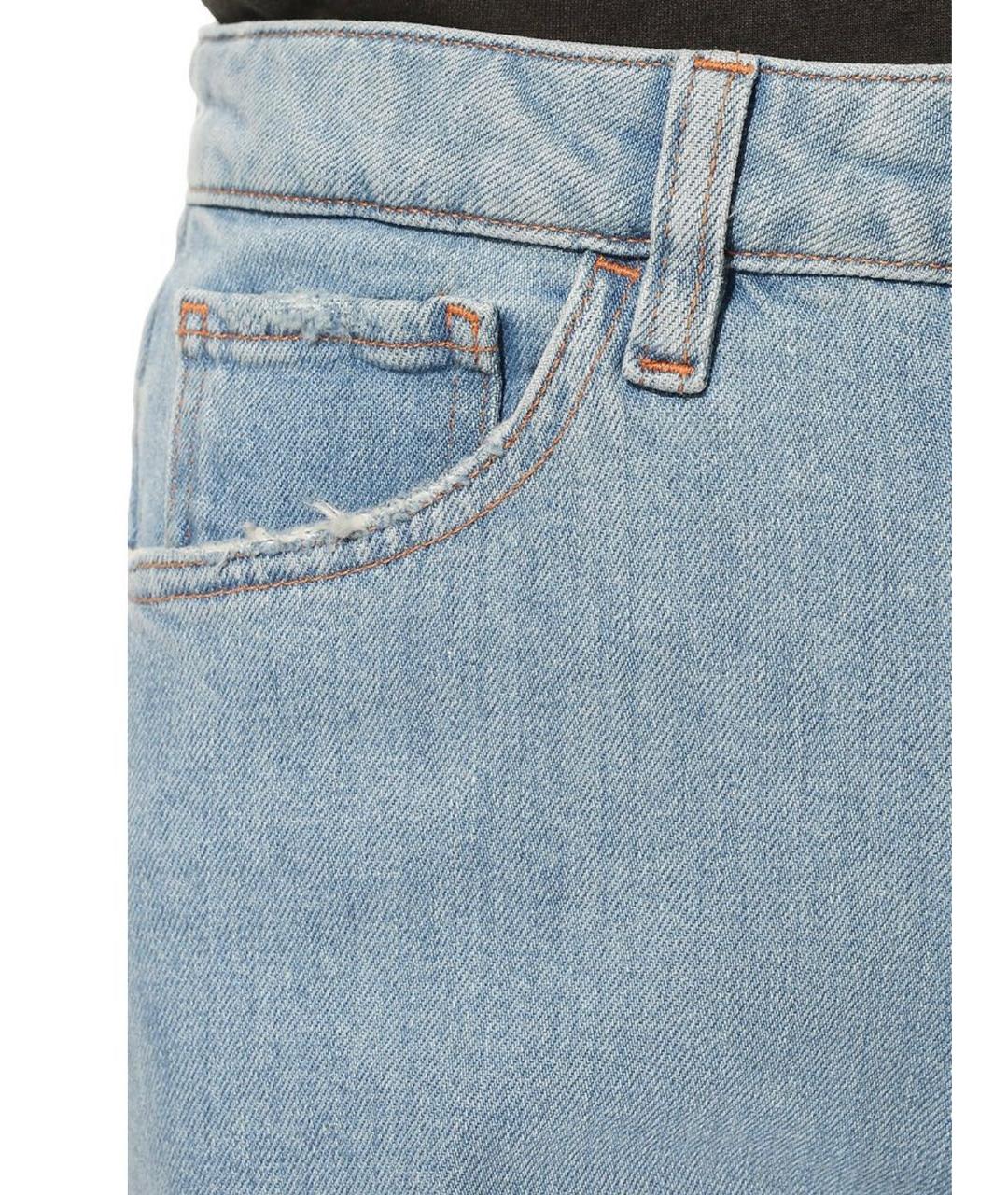 3X1 Голубые хлопко-эластановые джинсы слим, фото 4