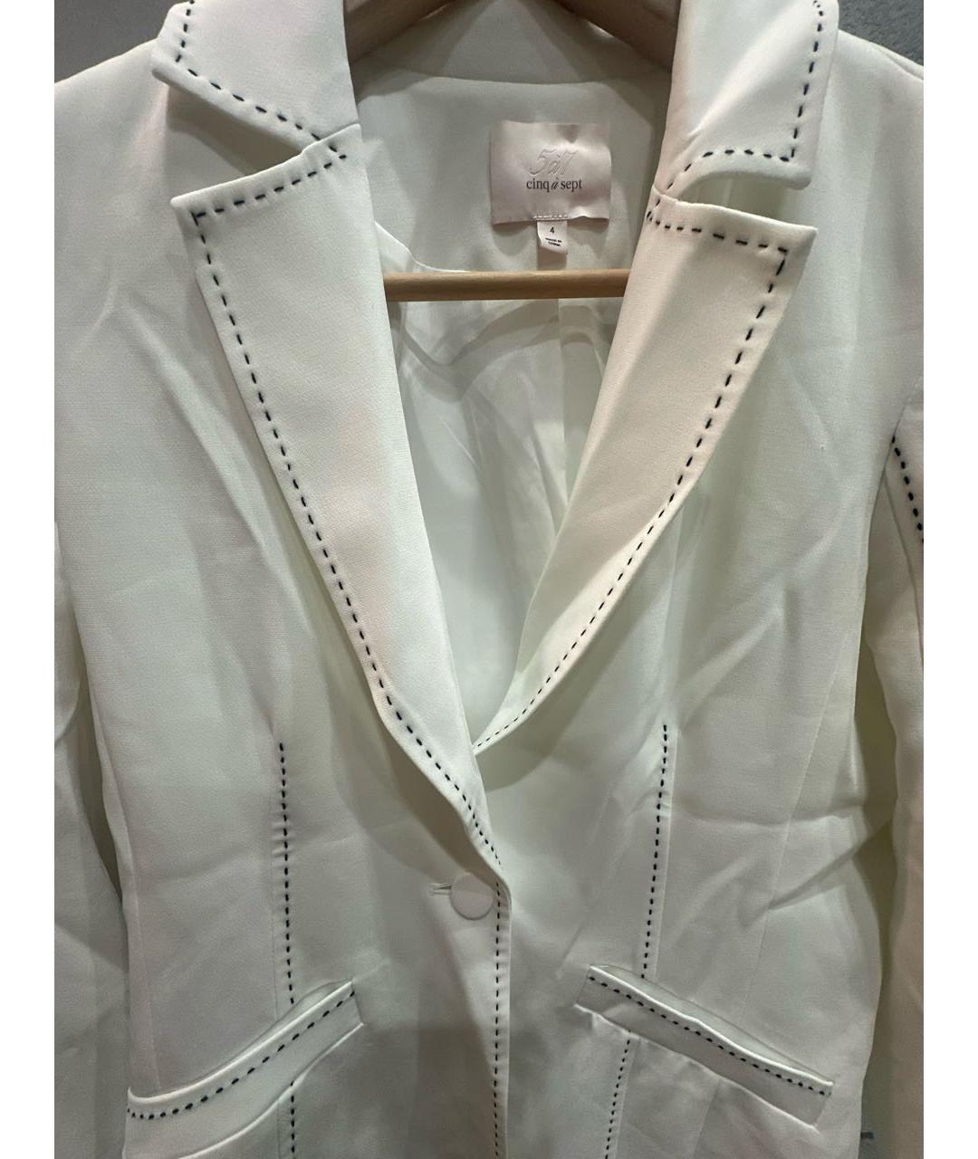 Cinq a sept Белый жакет/пиджак, фото 4