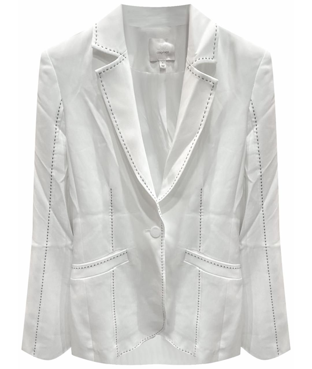 Cinq a sept Белый жакет/пиджак, фото 1
