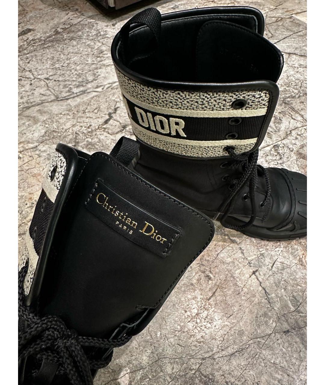 CHRISTIAN DIOR Черные полусапоги, фото 4