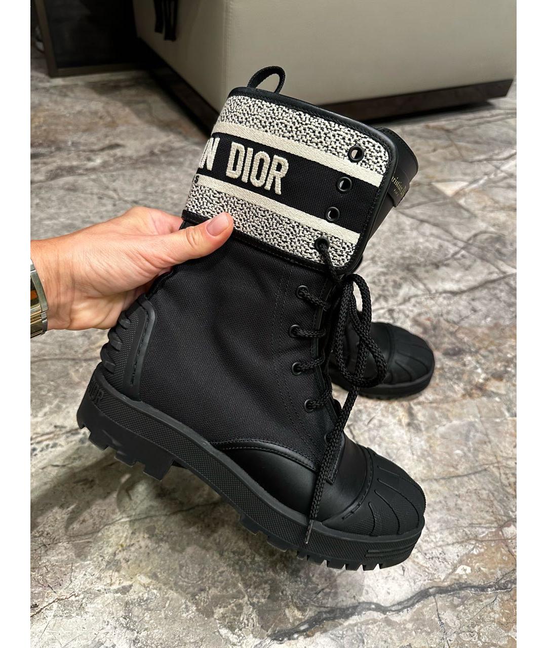 CHRISTIAN DIOR Черные полусапоги, фото 8