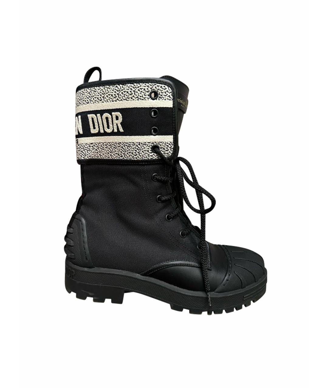 CHRISTIAN DIOR Черные полусапоги, фото 1