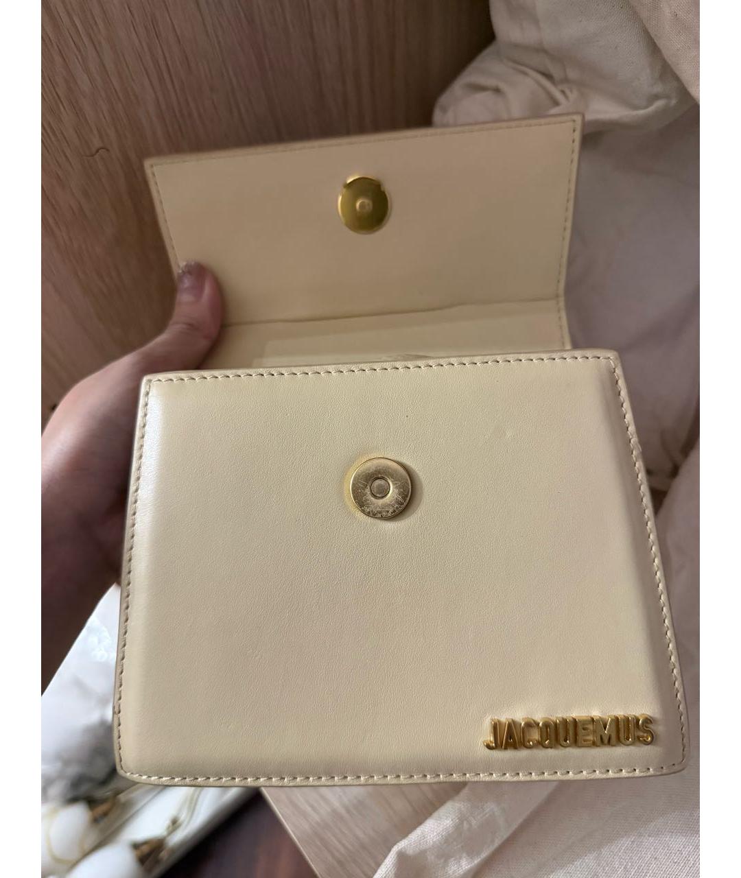 JACQUEMUS Бежевая сумка с короткими ручками, фото 8