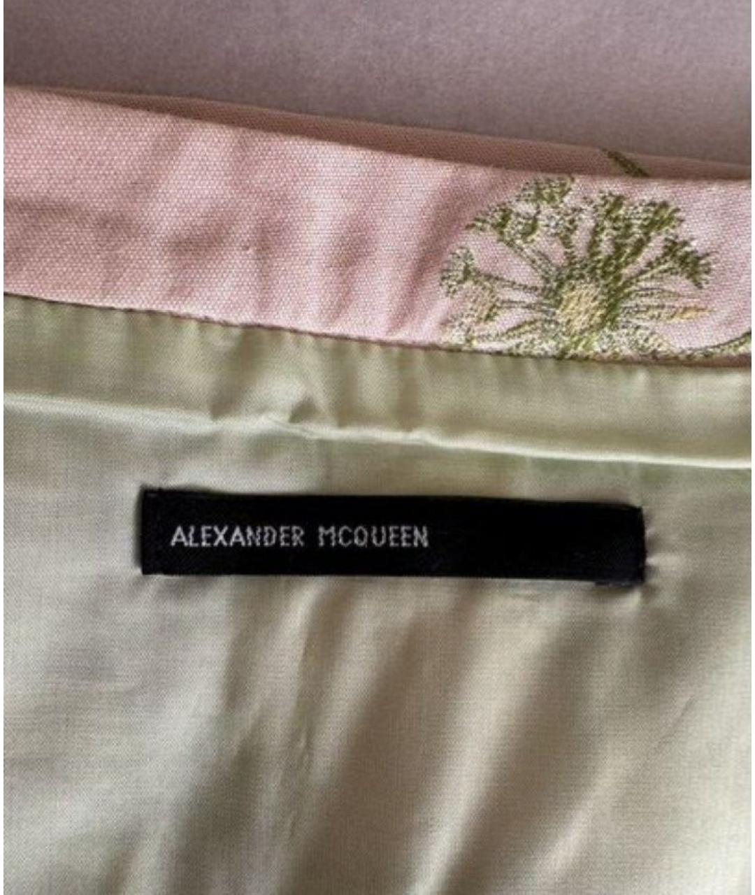 ALEXANDER MCQUEEN Мульти вискозная юбка мини, фото 4