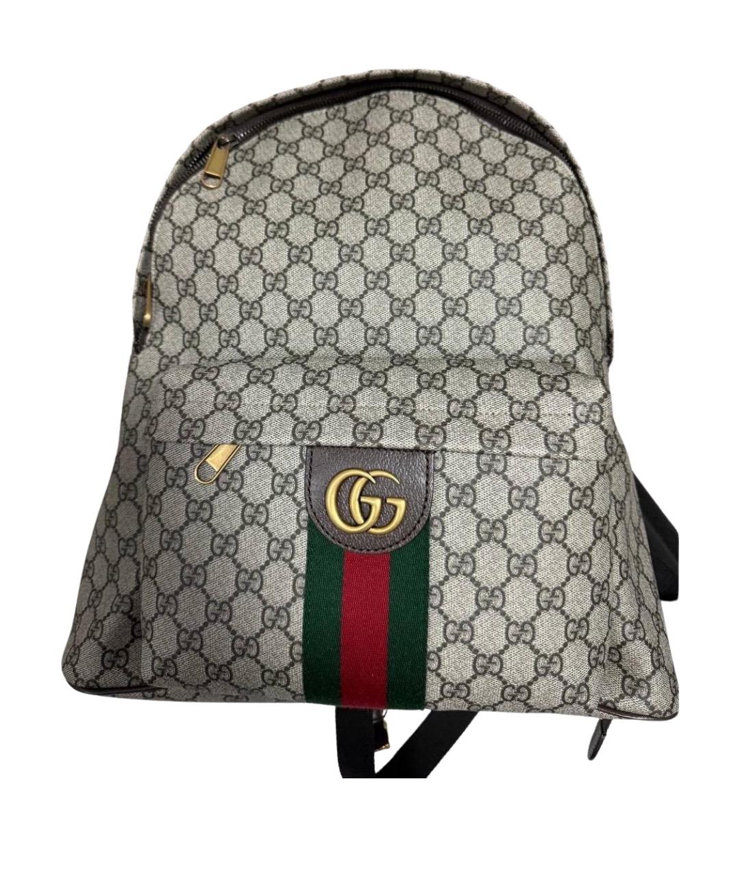 GUCCI Коричневый рюкзак, фото 1