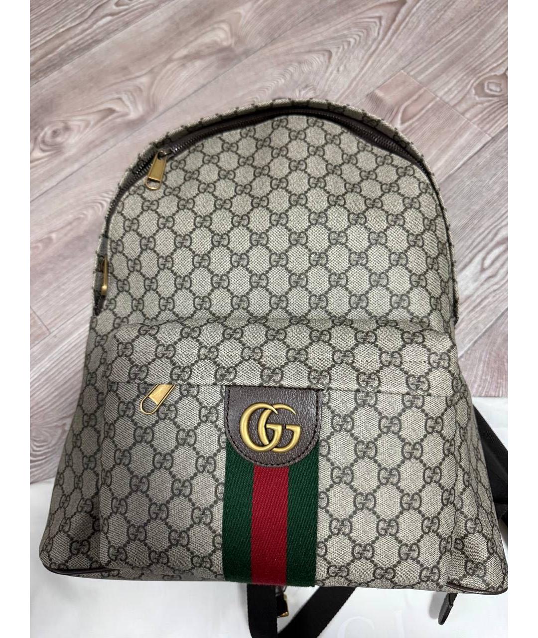 GUCCI Коричневый рюкзак, фото 5