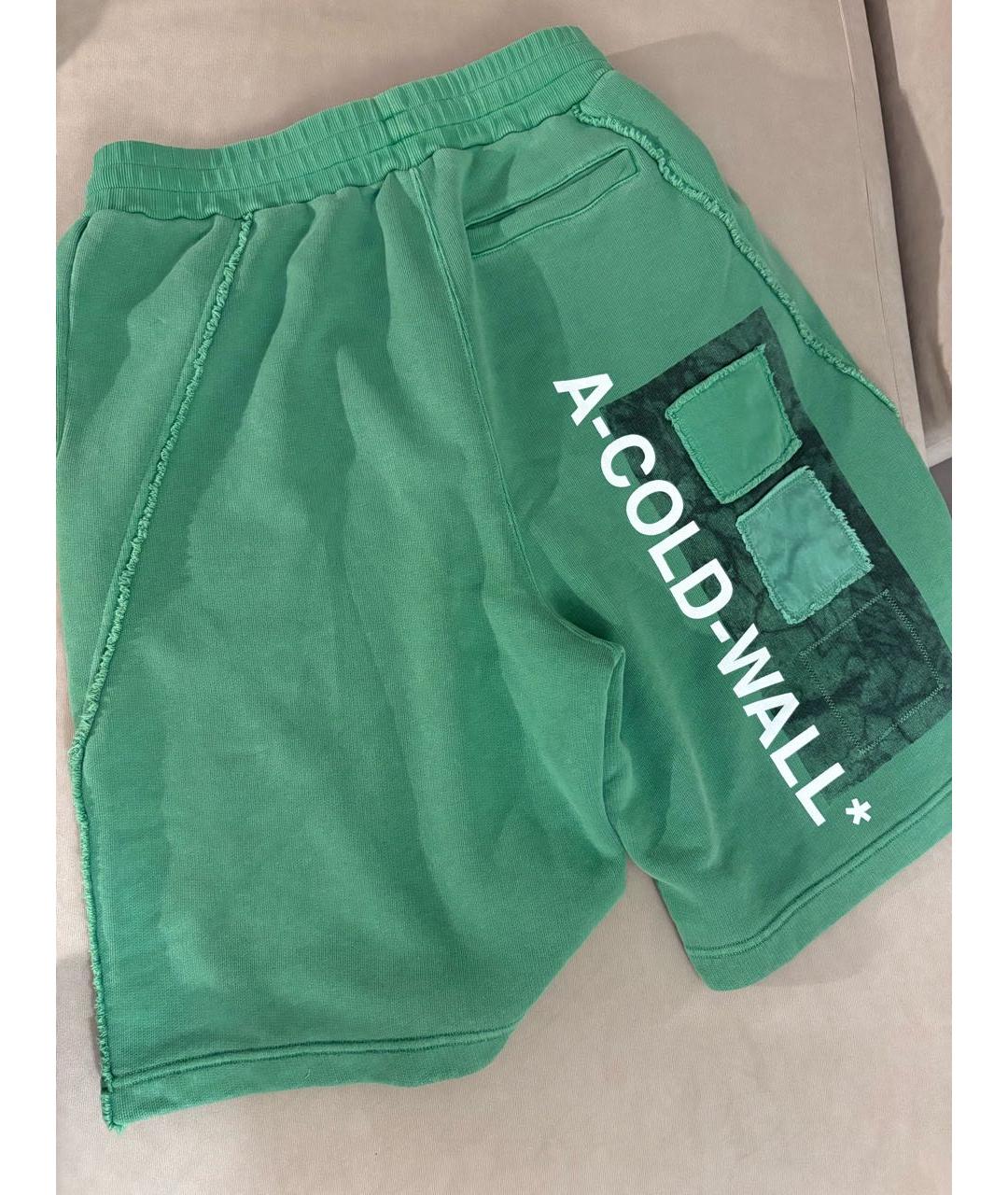 A-COLD-WALL* Зеленые хлопковые шорты, фото 2