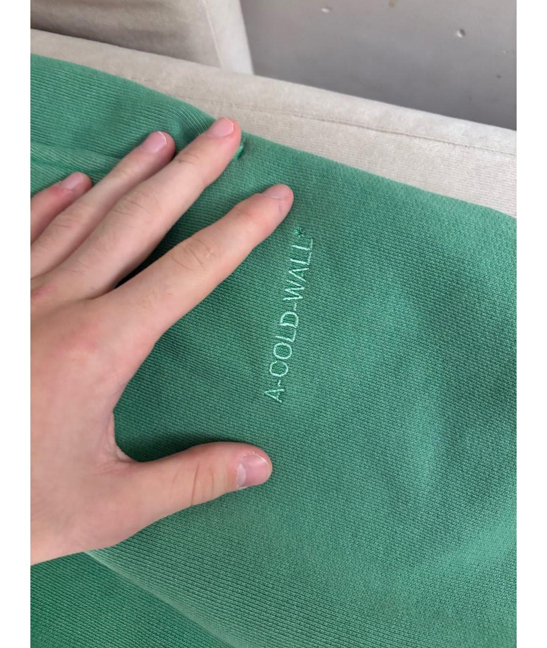 A-COLD-WALL* Зеленые хлопковые шорты, фото 3