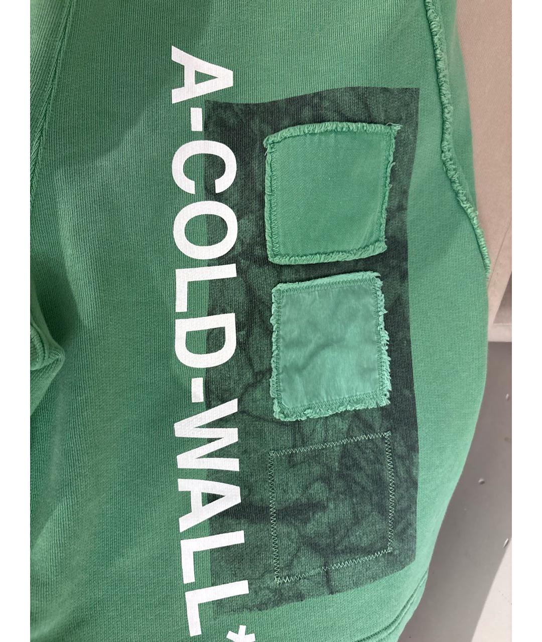 A-COLD-WALL* Зеленые хлопковые шорты, фото 4