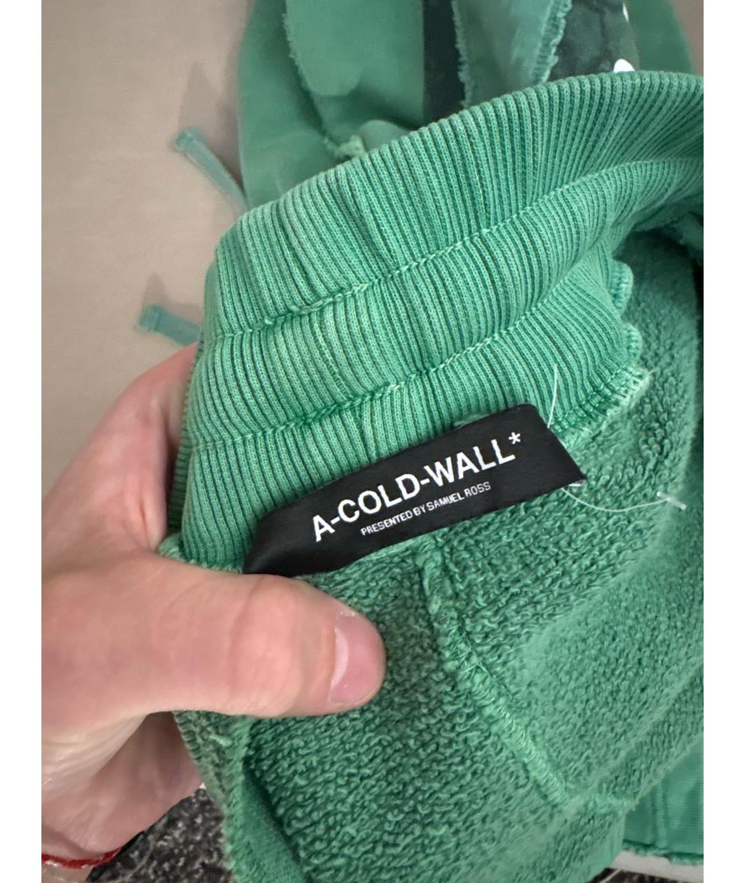 A-COLD-WALL* Зеленые хлопковые шорты, фото 5