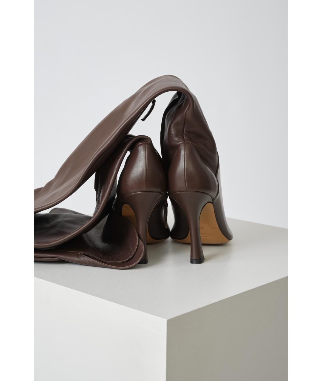 PETAR PETROV Коричневые кожаные сапоги, фото 3