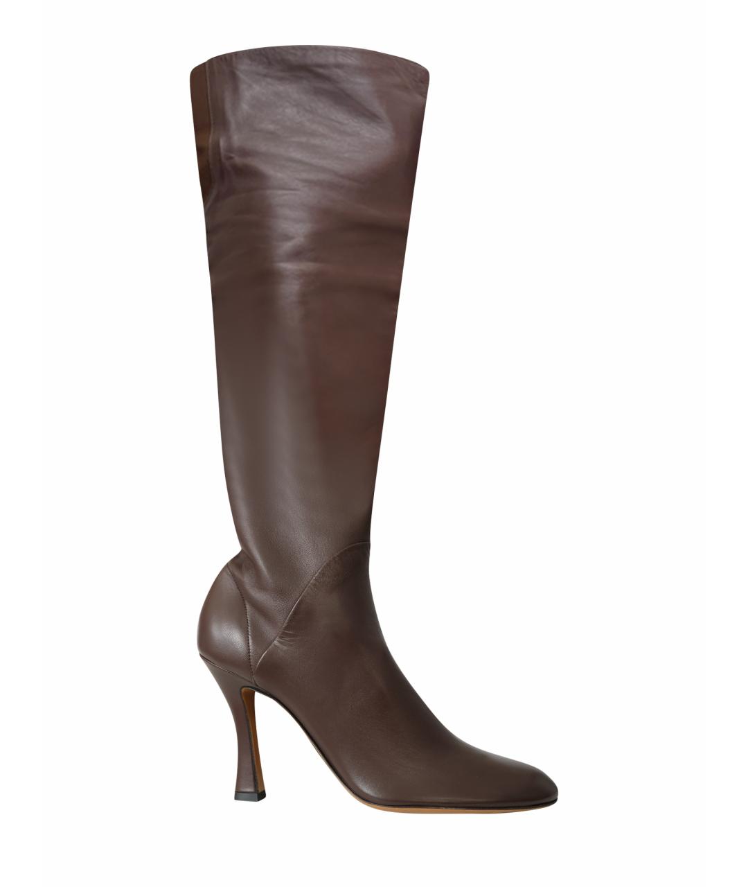 PETAR PETROV Коричневые кожаные сапоги, фото 1