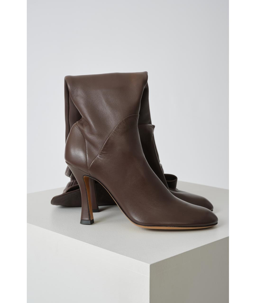 PETAR PETROV Коричневые кожаные сапоги, фото 2