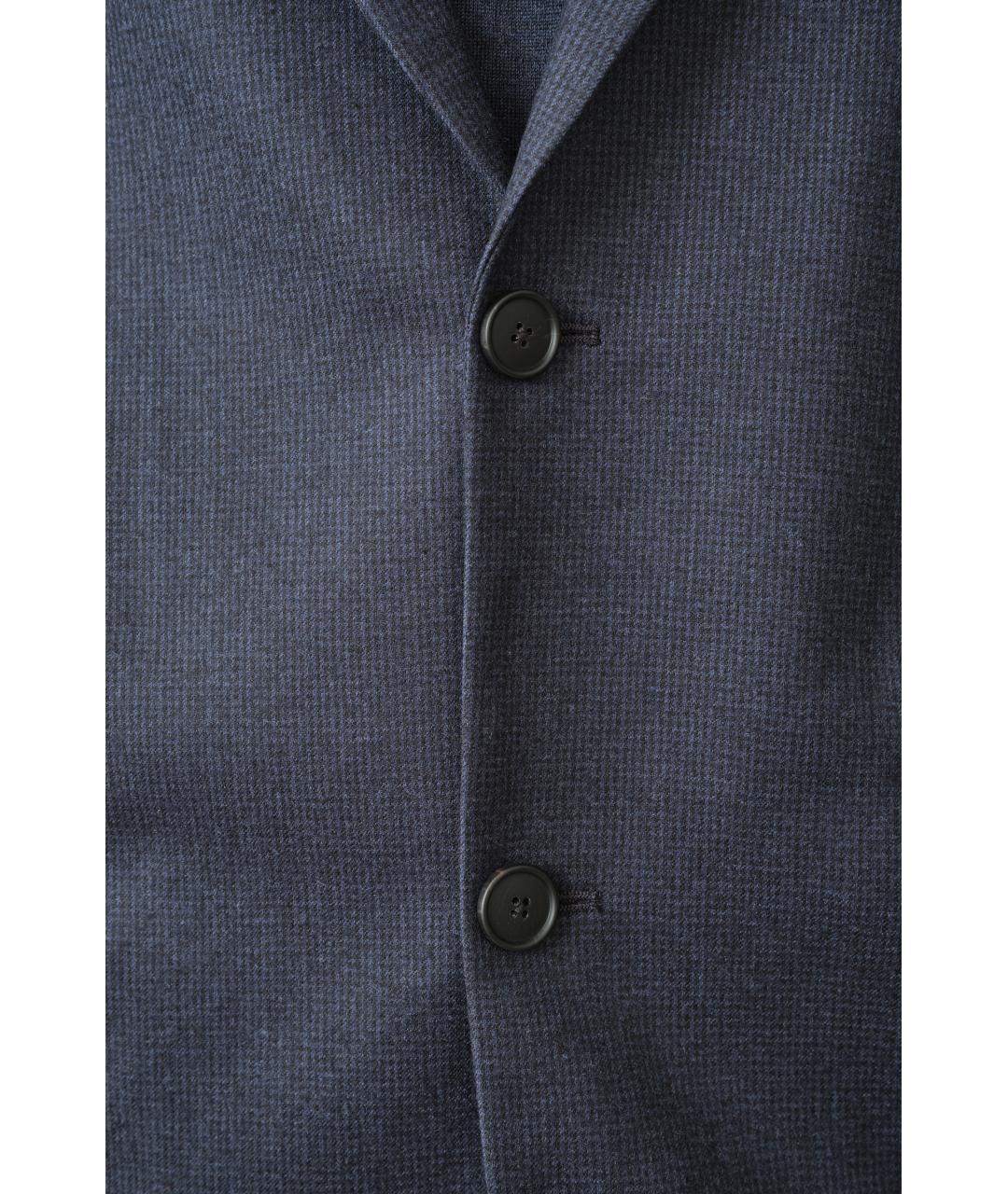 PETAR PETROV Темно-синий шерстяной жакет/пиджак, фото 4