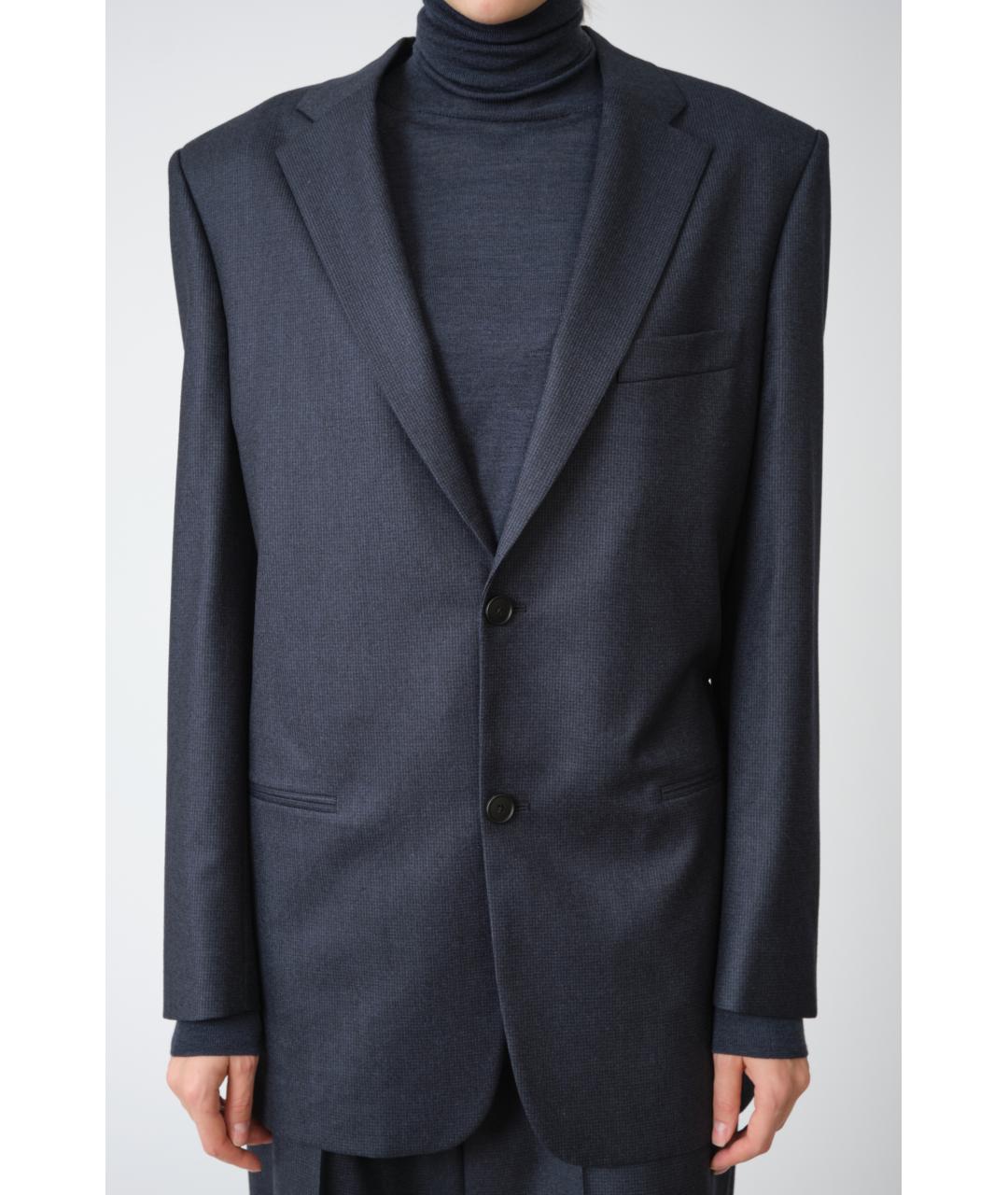 PETAR PETROV Темно-синий шерстяной жакет/пиджак, фото 6
