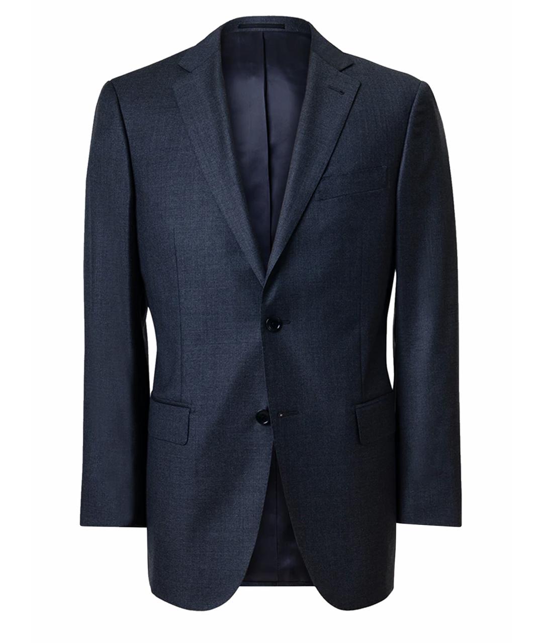 PETAR PETROV Темно-синий шерстяной жакет/пиджак, фото 1